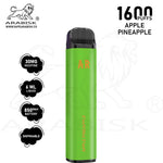 Load image into Gallery viewer, ARABISK AR 1600 PUFFS 30MG - APPLE PINEAPPLE Arabisk Vape
