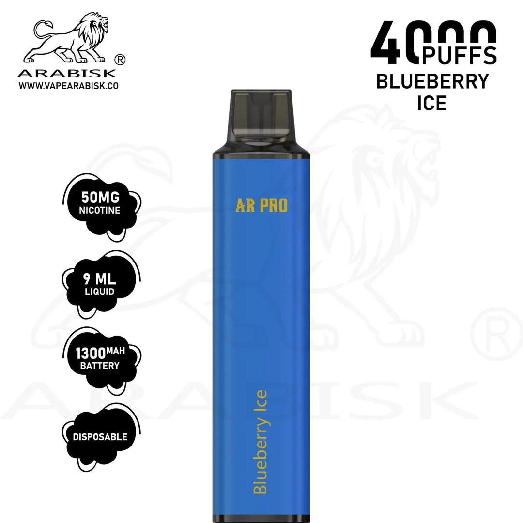 ARABISK AR PRO 4000 PUFFS 50MG - BLUEBERRY ICE Arabisk Vape