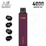 Load image into Gallery viewer, ARABISK AR PRO 4000 PUFFS 50MG - GRAPE ICE Arabisk Vape
