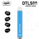 Load image into Gallery viewer, AGAIN DTL 500 PUFFS 20MG - ENERGY DRINK Again
