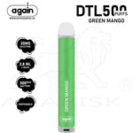 Load image into Gallery viewer, AGAIN DTL 500 PUFFS 20MG - GREEN MANGO Again
