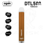 Load image into Gallery viewer, AGAIN DTL 500 PUFFS 20MG - TOBACCO Again
