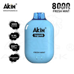 Load image into Gallery viewer, AKIN LEGEND 8000 PUFFS 30MG - FRESH MINT 
