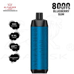 Load image into Gallery viewer, AL FAKHER CROWN BAR 8000 PUFFS 5 MG - BLUEBERRY GUM AL FAKHER
