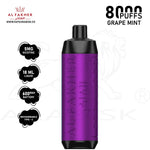 Load image into Gallery viewer, AL FAKHER CROWN BAR 8000 PUFFS 5 MG - GRAPE MINT AL FAKHER
