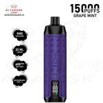 Load image into Gallery viewer, AL FAKHER CROWN BAR PRO MAX 15000 PUFFS 5MG - GRAPE MINT 
