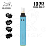 Load image into Gallery viewer, ARABISK AK+ 1000 PUFFS 50MG - MIXED BERRY Arabisk Vape
