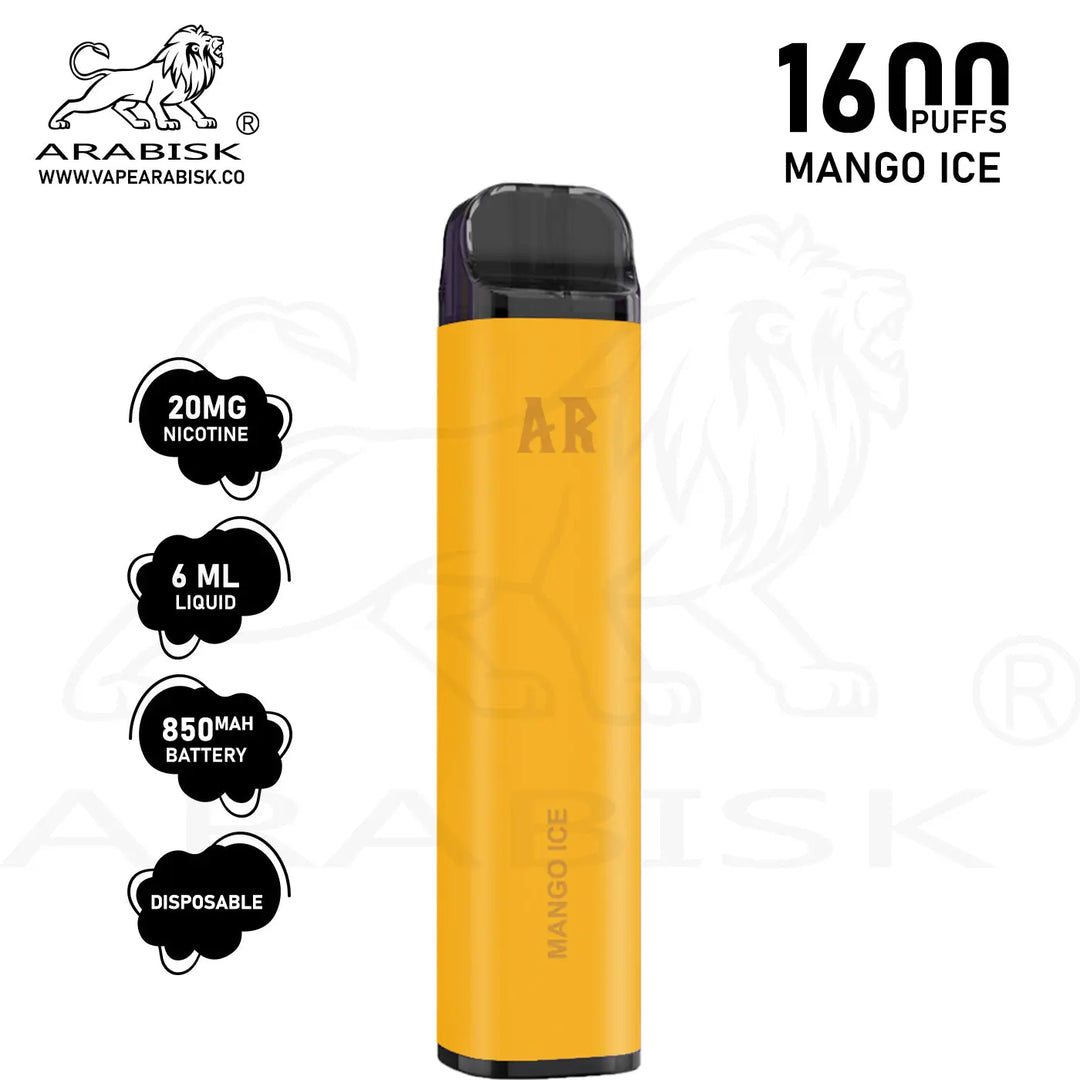 ARABISK AR 1600 PUFFS 20MG - MANGO ICE Arabisk Vape