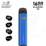 Load image into Gallery viewer, ARABISK AR 1600 PUFFS 50MG - BLUEBERRY ICE Arabisk Vape
