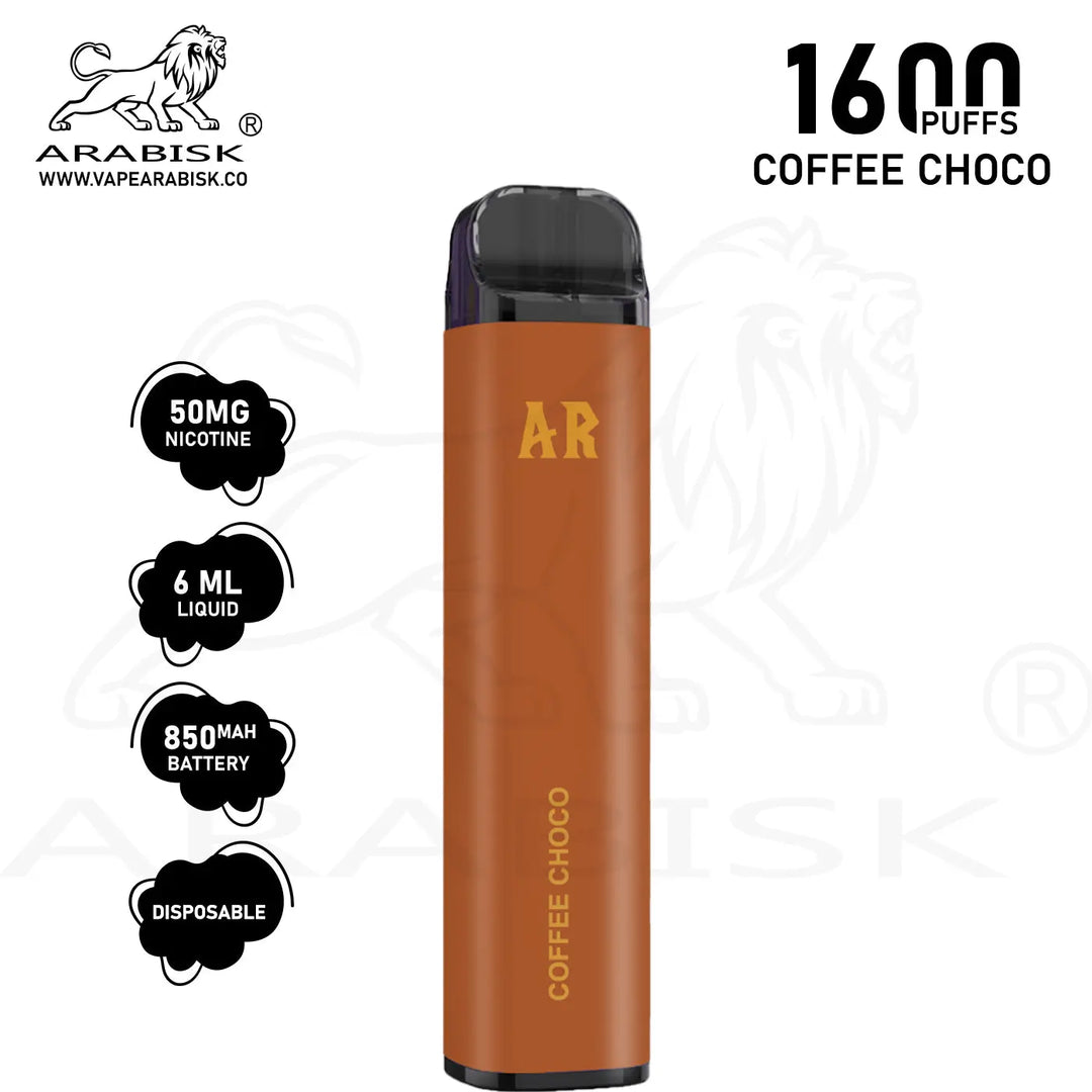 ARABISK AR 1600 PUFFS 50MG - COFFEE CHOCO Arabisk Vape