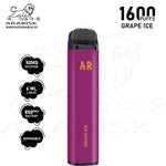 Load image into Gallery viewer, ARABISK AR 1600 PUFFS 50MG - GRAPE ICE Arabisk Vape

