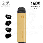 Load image into Gallery viewer, ARABISK AR 1600 PUFFS 50MG - PINEAPPLE ICE Arabisk Vape
