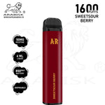Load image into Gallery viewer, ARABISK AR 1600 PUFFS 50MG - SWEETSOUR BERRY Arabisk Vape
