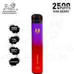 Load image into Gallery viewer, ARABISK AR PLUS 2500 PUFFS 50MG - KIWI BERRY Arabisk Vape
