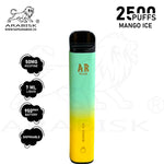 Load image into Gallery viewer, ARABISK AR PLUS 2500 PUFFS 50MG - MANGO ICE Arabisk Vape
