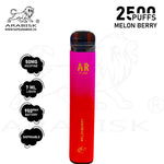 Load image into Gallery viewer, ARABISK AR PLUS 2500 PUFFS 50MG - MELON BERRY Arabisk Vape
