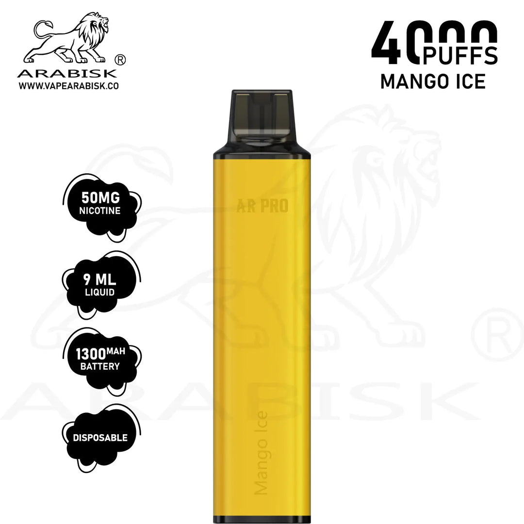 ARABISK AR PRO 4000 PUFFS 50MG - MANGO ICE Arabisk Vape