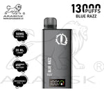 Load image into Gallery viewer, ARABISK Q 12000 PUFFS 50MG RECHARGEABLE - BLUE RAZZ 
