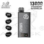 Load image into Gallery viewer, ARABISK Q 13000 PUFFS 50MG  RECHARGEABLE - STRAWBERRY WATERMELON 
