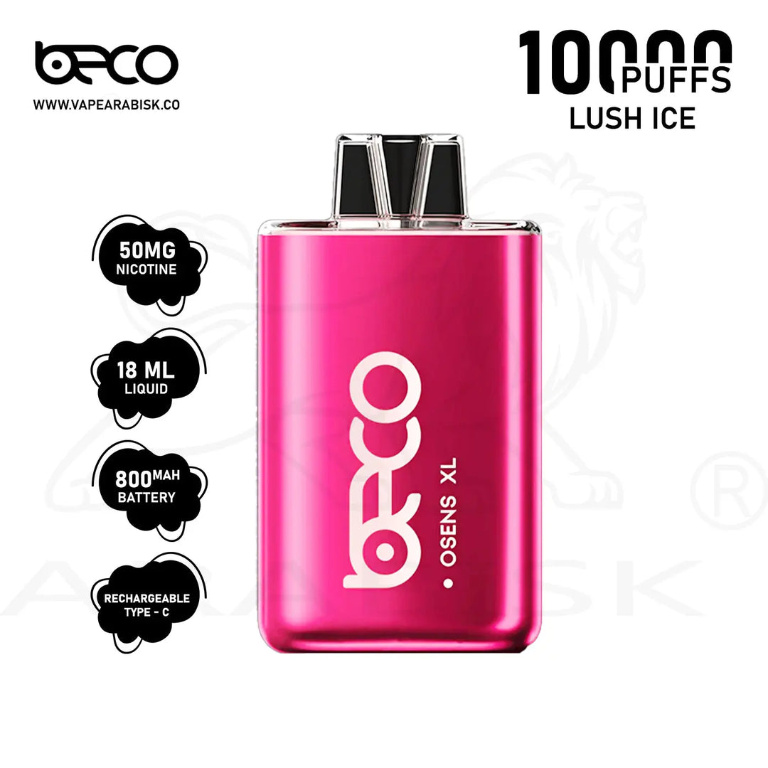 BECO OSENS XL 10000 PUFFS 50 MG - LUSH ICE Beco