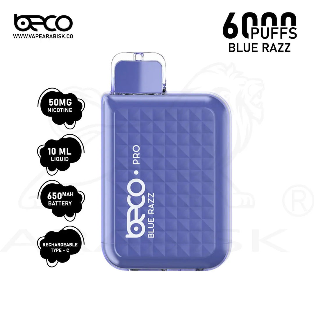 BECO PRO 6000 PUFFS 50MG - BLUERAZZ Beco