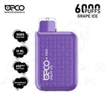 Load image into Gallery viewer, BECO PRO 6000 PUFFS 50MG - GRAPE ICE Beco
