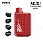 Load image into Gallery viewer, BECO PRO 6000 PUFFS 50MG - STRAWBERRY MANGO Beco
