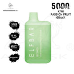 Load image into Gallery viewer, ELF BAR BC5000 PUFFS 50MG - KIWI PASSIONFRUIT GUAVA Elf Bar
