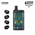 Load image into Gallery viewer, HCOW MBOX 6000 PUFFS 50MG - BLUE RAZZ ICE HCOW
