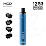 Load image into Gallery viewer, HQD CUVIE PLUS 1200 PUFFS 50MG - BLUEBERRY RASPBERRY HQD
