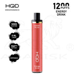 Load image into Gallery viewer, HQD CUVIE PLUS 1200 PUFFS 50MG - ENERGY DRINK HQD
