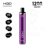 Load image into Gallery viewer, HQD CUVIE PLUS 1200 PUFFS 50MG - GRAPEY HQD
