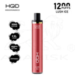 Load image into Gallery viewer, HQD CUVIE PLUS 1200 PUFFS 50MG - LUSH ICE HQD
