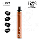 Load image into Gallery viewer, HQD CUVIE PLUS 1200 PUFFS 50MG - SBCC ICE CREAM HQD
