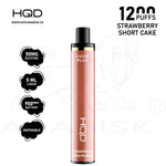 Load image into Gallery viewer, HQD CUVIE PLUS 1200 PUFFS 50MG - STRAWBERRY SHORT CAKE HQD
