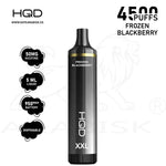 Load image into Gallery viewer, HQD XXL 4500 PUFFS 50MG - FROZEN BLACKBERRY HQD
