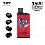 Load image into Gallery viewer, IGET BAR 3500 PUFFS 50MG - BLACKBERRY RASPBERRY LEMON IGET BAR
