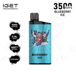 Load image into Gallery viewer, IGET BAR 3500 PUFFS 50MG - BLUEBERRY ICE IGET BAR
