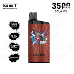 Load image into Gallery viewer, IGET BAR 3500 PUFFS 50MG - COLA ICE IGET BAR
