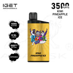 Load image into Gallery viewer, IGET BAR 3500 PUFFS 50MG - KIWI PINEAPPLE ICE IGET BAR
