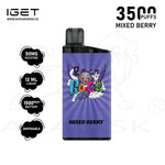Load image into Gallery viewer, IGET BAR 3500 PUFFS 50MG - MIXED BERRY IGET BAR
