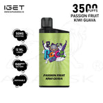 Load image into Gallery viewer, IGET BAR 3500 PUFFS 50MG - PASSIONFRUIT KIWI GUAVA IGET BAR
