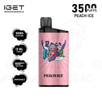 Load image into Gallery viewer, IGET BAR 3500 PUFFS 50MG - PEACH ICE IGET BAR
