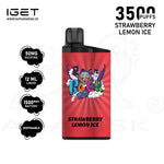 Load image into Gallery viewer, IGET BAR 3500 PUFFS 50MG - STRAWBERRY LEMON ICE IGET BAR
