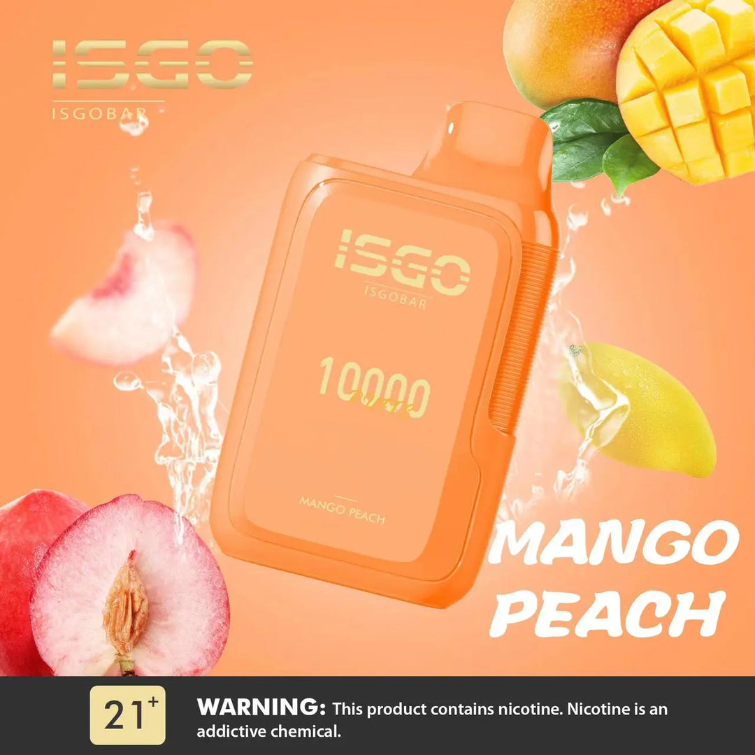 ISGO BAR - MANGO PEACH 10000 PUFFS 50mg ISGO