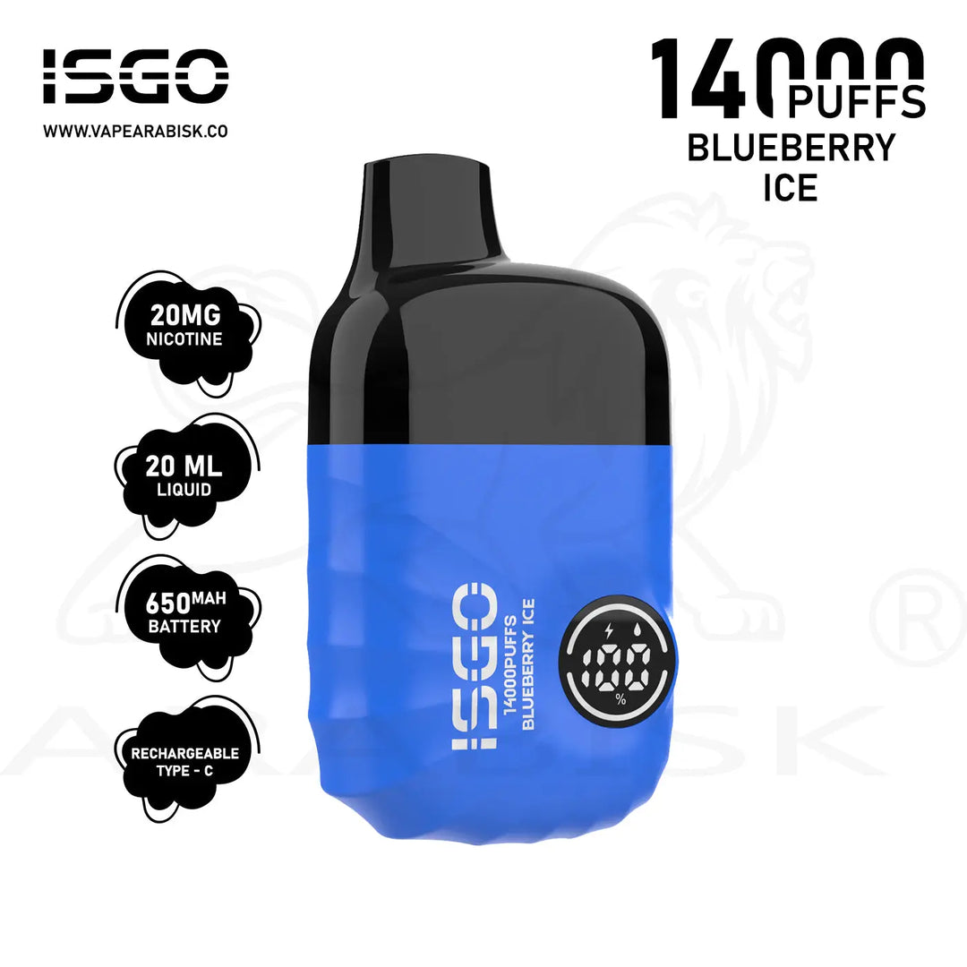 ISGO VEGAS 14000 PUFFS 20MG - BLUEBERRY ICE 