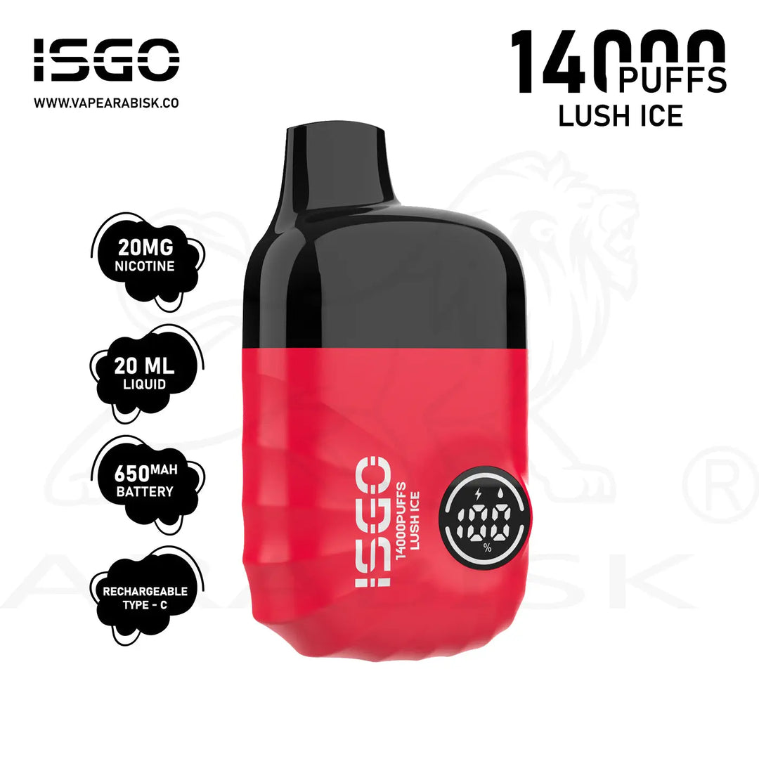ISGO VEGAS 14000 PUFFS 20MG - LUSH ICE 