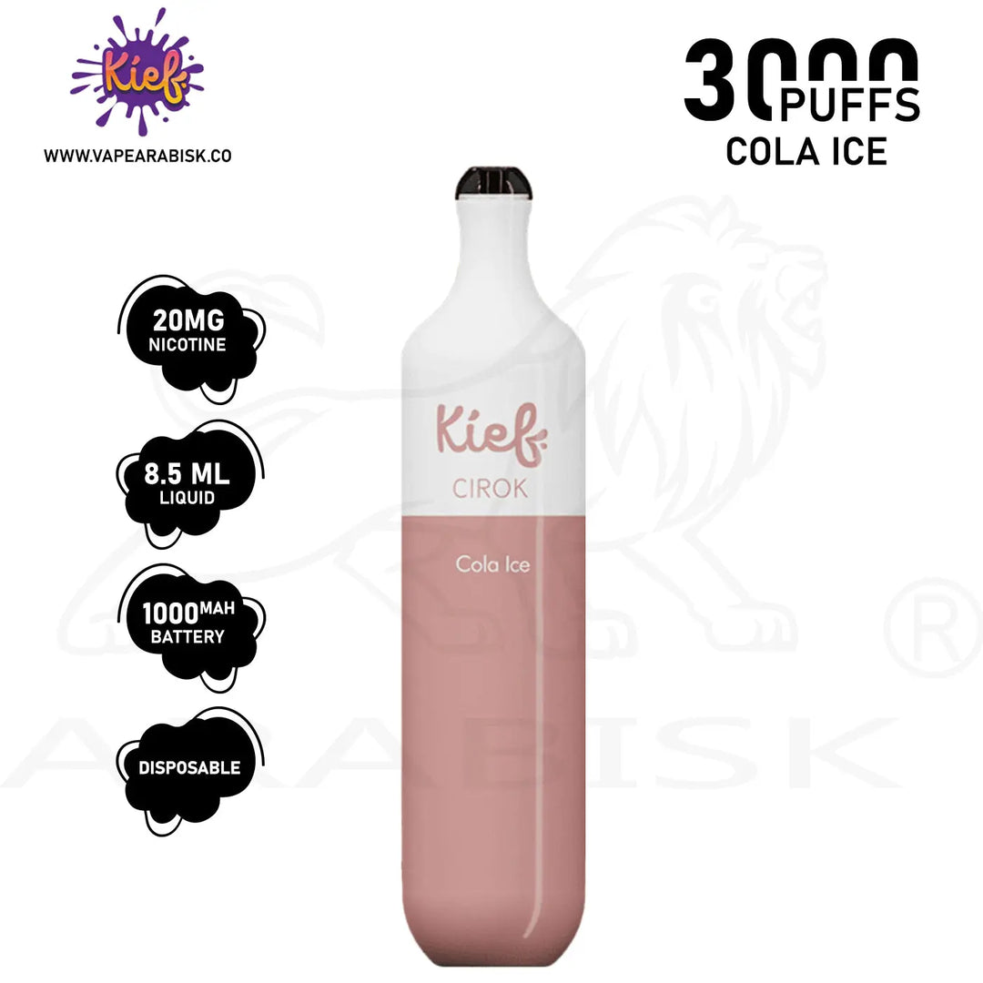 KIEF CIROK 3000 PUFFS 20MG - COLA ICE 