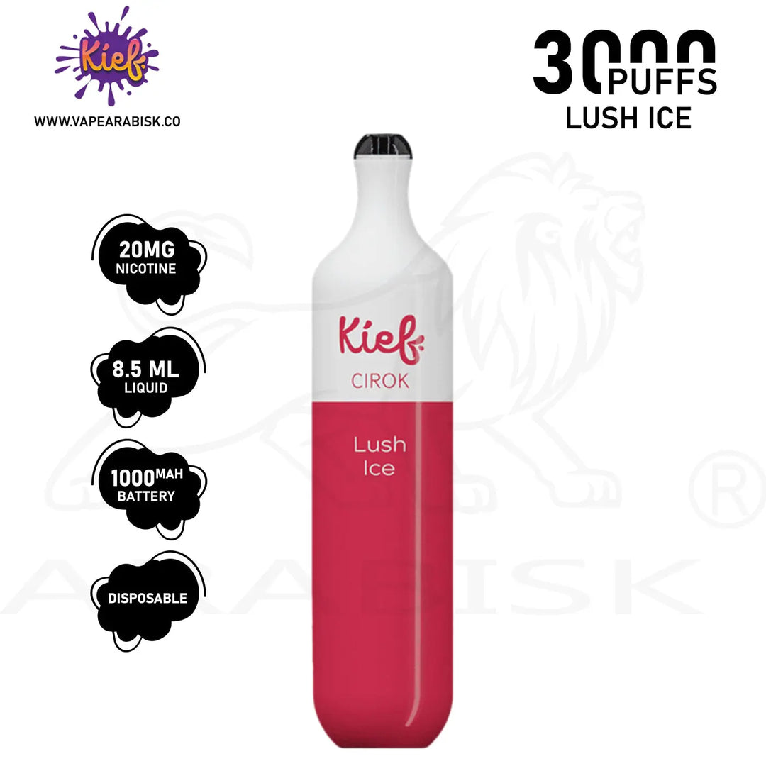 KIEF CIROK 3000 PUFFS 20MG - LUSH ICE 