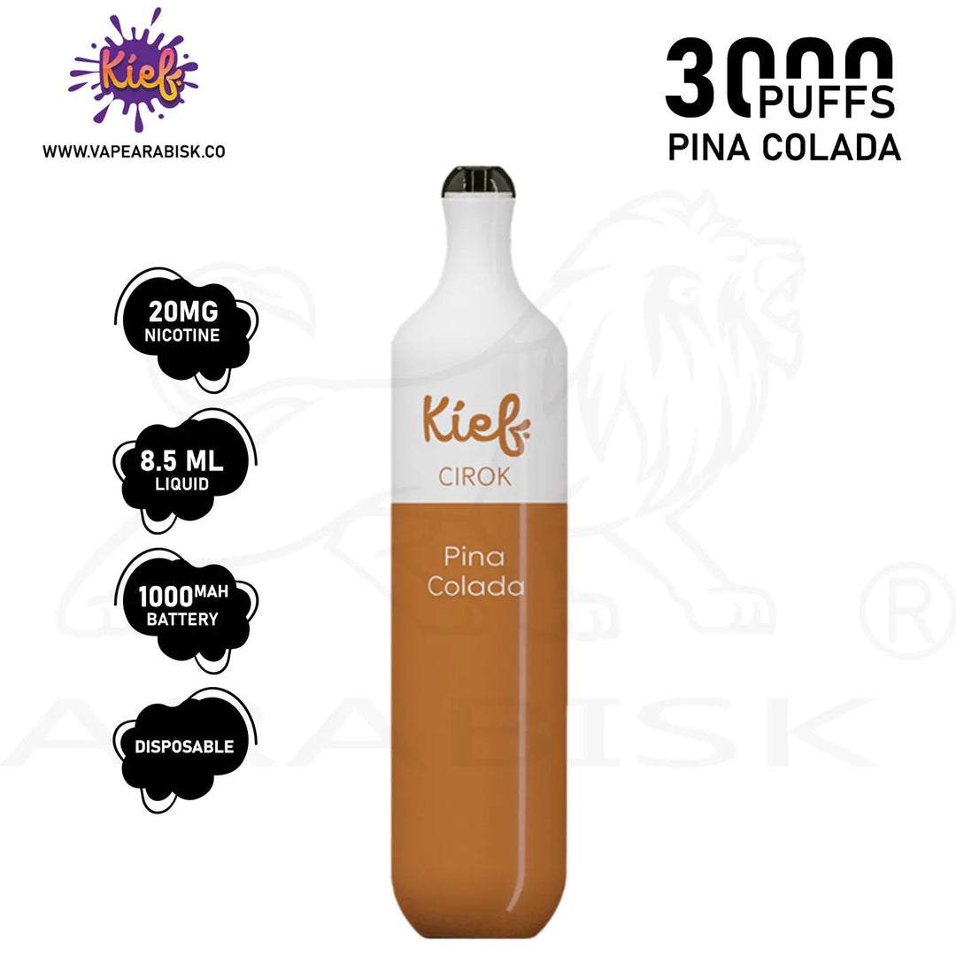 KIEF CIROK 3000 PUFFS 20MG - PINA COLADA 